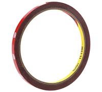 Knadgbft Rouleau de ruban adhésif double face en mousse pour voiture, rouge, 6 mm x 3 m