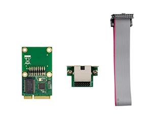 Knadgbft RTL8111F Mini PCIE Gigabit Carte réseau Ethernet LAN à port unique Realtek 8111F Carte réseau de contrôle industriel