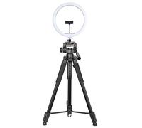 Knadgbft Support pour téléphone portable de 1,7 m - Support de caméra avec lumière de remplissage - Bluetooth - Selfie - Enregistrement vidéo - Trépied de photographie - Support de diffusion en direct