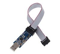 Knadgbft USBASP USB ISP AVR Programmeur Adaptateur 51 10 broches USB ATMEGA8 ATMEGA128 pour - Bleu