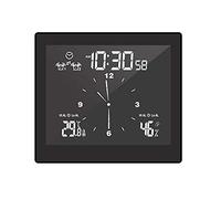 Knadgbft - WP10 Réveil multifonction pour salle de bain avec écran LCD et minuterie étanche