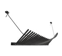 KnaEgt Porte-manteau Chêne Noir/cuir Noir
