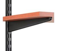 Knape & Vogt John Sterling Dual Trak Support d'étagère réglable en Bois, 27,9 cm, Noir, 0122-11BK, Alliage d'acier, 28 cm