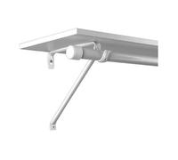 Knape & Vogt John Sterling RP-0042-BWT Étagère réglable en acier et support de tringle Blanc