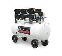 KnappWulf KW2200 Compresseur d'air silencieux 8 bar Compresseur d'air comprimé Compresseur d'air 100 l Chaudière 3300 W 590 l/min Sans huile Avec séparateur d'eau Réducteur de pression Robinet de