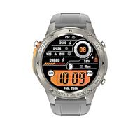Knauermann - GPS 4 - Silicone (TPU), Gris, Acier Inoxydable, Rond, Argent
