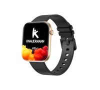 Knauermann Lite 4 Square Gold - Bracelet en Silicone Noir - Pack Premium