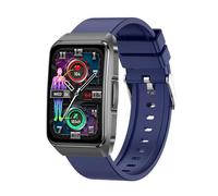 Knauermann Neo 2 Band - Montre de santé ECG avec Mesure de la Pression artérielle, SpO2, pouls, Analyse du Sommeil, Fonction téléphone et Appel d'urgence, Bracelet en Silicone Bleu