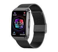 Knauermann Neo 2 Band Montre de santé ECG avec Surveillance de la Pression artérielle, SpO2, fréquence Cardiaque, Analyse du Sommeil, Fonction téléphone et Appel d'urgence, Bracelet milanais Noir