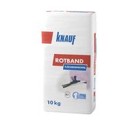 Knauf 4006379074235 Rouge Bande à enduire, rapide härtende Plâtre de mastic, de rebouchage et lisser les surfaces de plâtre, Maçonnerie et béton, facile à traiter pour murs/plafonds, blanc, 10 kg