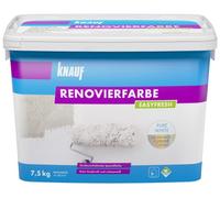 Knauf EASYFRESH Peinture de rénovation à fort pouvoir couvrant - Peinture murale extrêmement couvrante, couleur intérieure conforme aux COV et faible émission, blanc neige, 7,5 kg