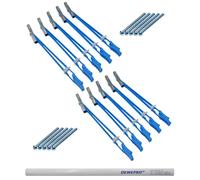 Knauf Hartmut Lot de 10 chevilles pour corps creux - Chevilles en métal/plastique avec vis M5 x 60 - Pour toutes les épaisseurs de revêtement avec crayon de charpentier DEWEPRO