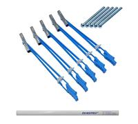 Knauf Hartmut Lot de 5 chevilles pour corps creux - Chevilles en métal et plastique avec vis M5 x 60 - Pour toutes les épaisseurs de revêtement avec crayon de charpentier DEWEPRO