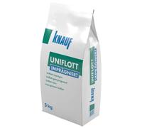 Knauf Sac de 5 kg de plâtre en poudre pour joints en placoplâtre très résistant à l'humidité, plâtre Uniflott Imprégné