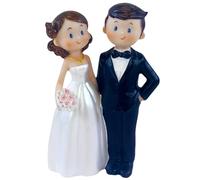 KNBMCAV Figurine de Mariée et Marié, Décoration Gâteau Mariage, Figurine de Mariés dans Une, Mariage Mariée Décoration Gâteau, Couple de Mariés, Figurines de Gâteau de Mariage