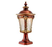 KNBVFHG Lampe Pilier Créative À Culot E26/E27 Lampes Extérieures Stigma En Aluminium Moulé Sous Pression Éclairage De Colonne Extérieur Moderne Pour Entrée De Jardin Lampe Sur Poteau Étanche IP54