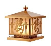 KNBVFHG Lanterne De Jardin Classique Avec Embout Lumineux Lampe Frontale Étanche Traditionnelle Lampe Pilier Créative À Culot E26/E27 Luminaire D'extérieur Vintage À Énergie Éclairage Pour Jardin