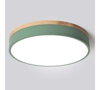 KNBVFHG Plafonnier Macaron À Base En Bois Lampe Décorative Ronde Et Simple Pour La Maison Luminaire LED Nordique Facile À Installer Lampes Élégantes À Panneaux Lumineux Tricolores Pour Salon, Cuisine