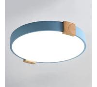 KNBVFHG Plafonnier Nordique En Bois Pour Chambre À Coucher Lampe De Plafond LED Minimaliste Et Moderne En Forme De Macarons Grande Lampe Ronde Élégante Et Créative Pour Bureau Luminaire Encastré