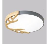 KNBVFHG Plafonniers LED En Bois Style Nordique Lampe De Plafond Minimaliste Moderne Pour Chambre Lampes À Panneaux Élégantes Couleur Macaron Luminaire À Intensité Variable Design Bois De Cerf