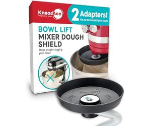 KneadAce Crochet à pâte en spirale pour mixeur KitchenAid - Empêche la pâte de boucher votre bol - Compatible avec le crochet à pétrir KitchenAid (avec 2 adaptateurs, s'adapte à tous les crochets en