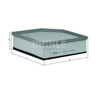 KNECHT Filtre à Air Cartouche Filtrante Convient pour Volvo XC90 I 3.2 AWD