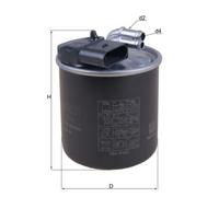 KNECHT Filtre à carburant KL 914 convient pour MERCEDES-BENZ VIANO (W639) 86,5mm