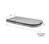 KNECHT Filtre D'Habitacle de Particule pour BMW 7er E38 Alpina B12 la 613/S