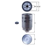 KNECHT KC 17D Filtre à carburant pour AEBI,BASAK,BELARUS,CASE IH,DEUTZ-FAHR,FEND