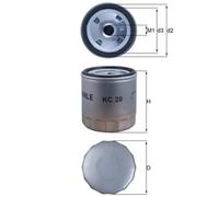 KNECHT KC 20 Filtre à carburant pour AEBI,BELARUS,DEUTZ-FAHR,FENDT,FORD,GRECAV,P