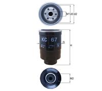 KNECHT KC 67 Filtre à carburant pour BMC,CARBODIES,FORD,LDV,LTI,NISSAN