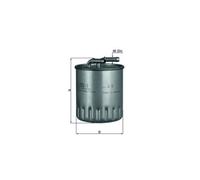 KNECHT KL 155/1 Filtre à carburant pour MERCEDES-BENZ