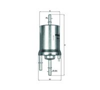 KNECHT KL 156/1 Filtre à carburant pour SEAT,SKODA,VW