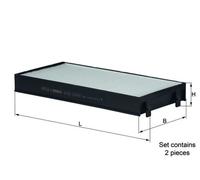 KNECHT LA 221/S Filtre, air de l'habitacle pour BMW