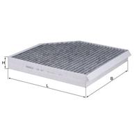 KNECHT LAK 667 Filtre, air de l'habitacle pour AUDI,BENTLEY