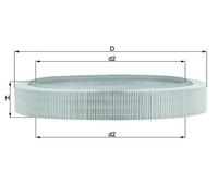 KNECHT LX 58 Filtre à air pour MERCEDES-BENZ