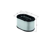 KNECHT LX 669 Filtre à air pour MITSUBISHI