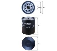 KNECHT OC 1397 Filtre à huile pour ALFA ROMEO,CITROËN,FIAT,HAVAL,JEEP,OPEL,PEUGE