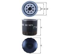 KNECHT OC 1673 Filtre à huile pour GENESIS,HONDA,HYUNDAI,ISUZU,KIA,MAZDA,MITSUBI