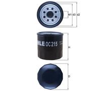 KNECHT OC 215 Filtre à huile pour ,BEDFORD,CHANGAN,CHERY,CHEVROLET,DAEWOO,DAIHAT