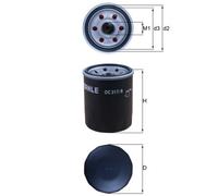 KNECHT OC 217/6 Filtre à huile pour CHEVROLET,FIAT,GEELY,NISSAN,PERODUA,SANTANA,