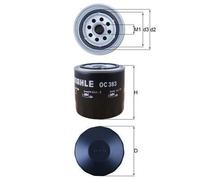 KNECHT OC 383 Filtre à huile pour BOGDAN,FENDT,FIAT,FORD,FSO,GAZ,GLAS,INTERNATIO