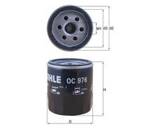 KNECHT OC 976 Filtre à huile pour ALPINE,ARO,CHEVROLET,CITROËN,DAEWOO,DAF,DAIHAT