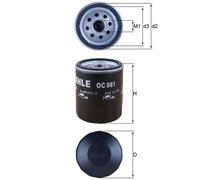 KNECHT OC 981 Filtre à huile pour AC,AUSTIN,DODGE,FORD USA,JEEP,LEXUS,ROVER,SAAB