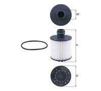 Filtre à huile Cartouche filtrante OX 1171D KNECHT pour FIAT ALFA ROMEO OPEL