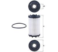 KNECHT OX 1184D Filtre à huile pour AUDI,BENTLEY,PORSCHE,VW