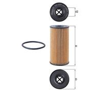 KNECHT OX 1308D Filtre à huile pour DACIA,FIAT,MERCEDES-BENZ,NISSAN,RENAULT