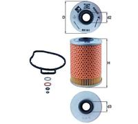 KNECHT OX 151D Filtre à huile pour BMW