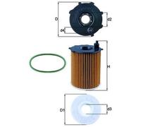 KNECHT OX 171/2D1 Filtre à huile pour CITROËN,DS,OPEL,PEUGEOT,TOYOTA,VAUXHALL