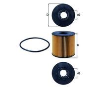 KNECHT OX 210D Filtre à huile pour ,AUDI,BMW,CHEVROLET,CITROËN,FIAT,FORD,INFINIT